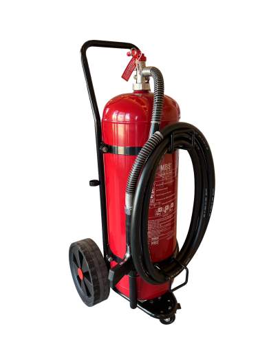 MBS-FIRE (MBK) 50kg Pulver Dauerdruck Feuerlöscher fahrbar DIN EN 1866 - Löschwagen